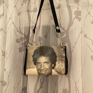 Handbag - collectible Tom Jones black and white photo handbag. Fun Xmas gift!